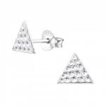 triangleplainsilverearrings